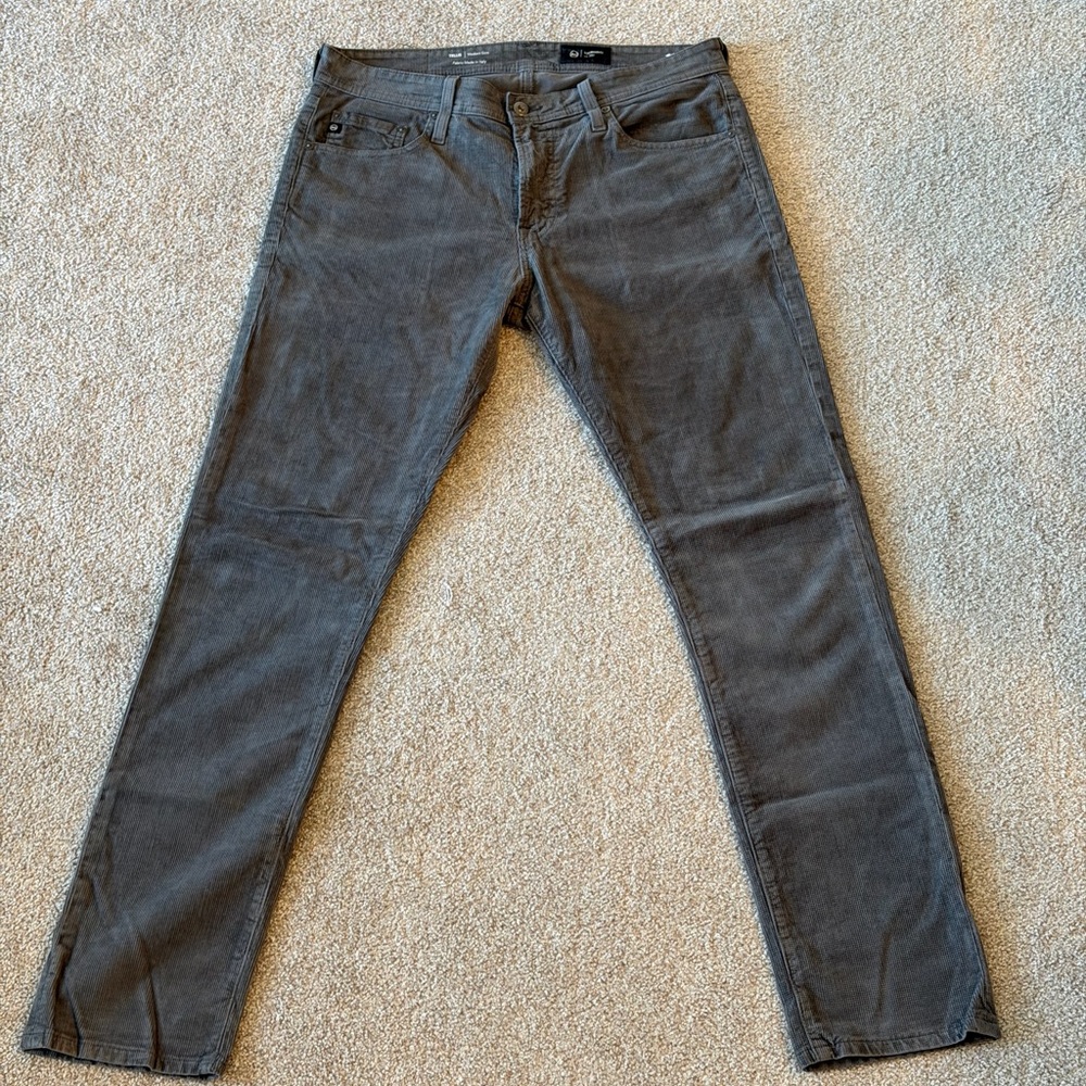 AG Adriano Goldschmied Men's Charcoal Slim Jeans